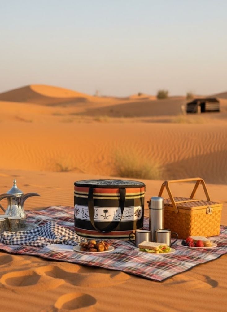 Premium Arabic Style Thermal Tiffin Bag – Insulated Food Storage Bag for Picnics & Desert Camping - Image 2